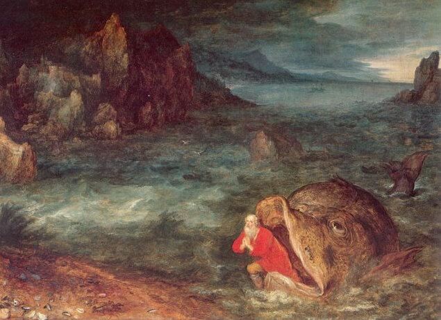 Jonah Leaving the Whale by Jan Brueghel the Elder (c. 1600)